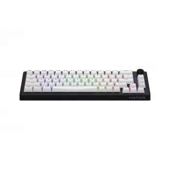 HATOR Skyfall Wireless 65 Πληκτρολόγιο Gaming USB + RF Wireless + Bluetooth QWERTY US English Μαύρο, Λευκό