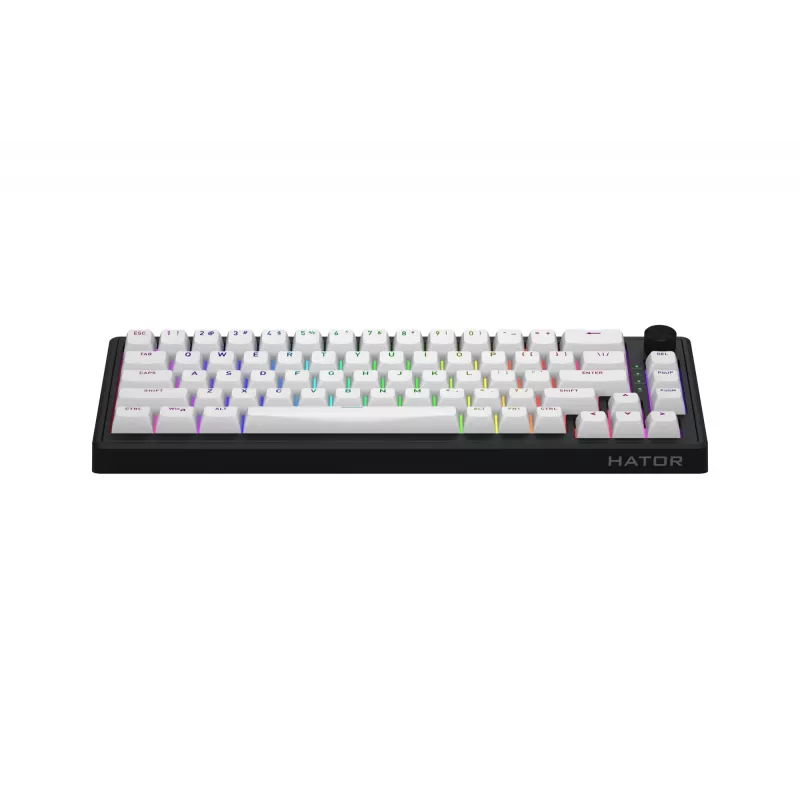 HATOR Skyfall Wireless 65 Πληκτρολόγιο Gaming USB + RF Wireless + Bluetooth QWERTY US English Μαύρο, Λευκό