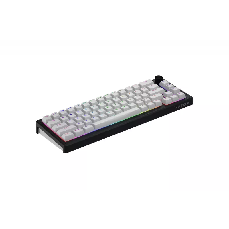 HATOR Skyfall Wireless 65 Πληκτρολόγιο Gaming USB + RF Wireless + Bluetooth QWERTY US English Μαύρο, Λευκό