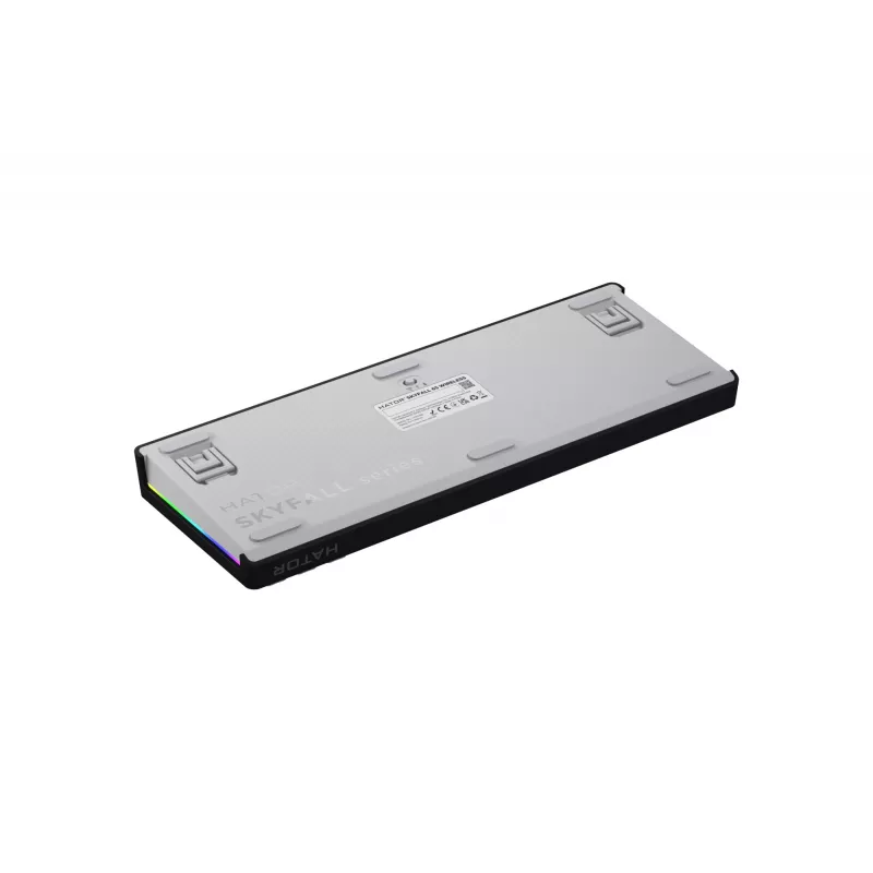 HATOR Skyfall Wireless 65 Πληκτρολόγιο Gaming USB + RF Wireless + Bluetooth QWERTY US English Μαύρο, Λευκό
