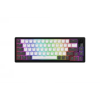 HATOR Skyfall Pro Wireless 65 Πληκτρολόγιο Gaming USB + RF Wireless + Bluetooth QWERTY US English Μαύρο, Γκρι