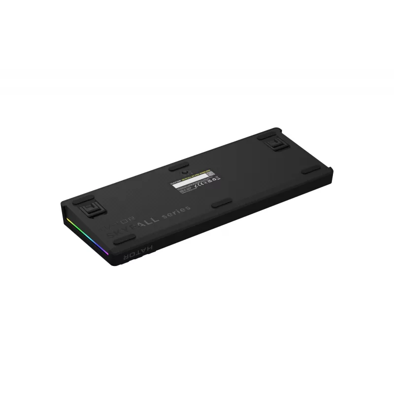 HATOR Skyfall Pro Wireless 65 Πληκτρολόγιο Gaming USB + RF Wireless + Bluetooth QWERTY US English Μαύρο, Γκρι
