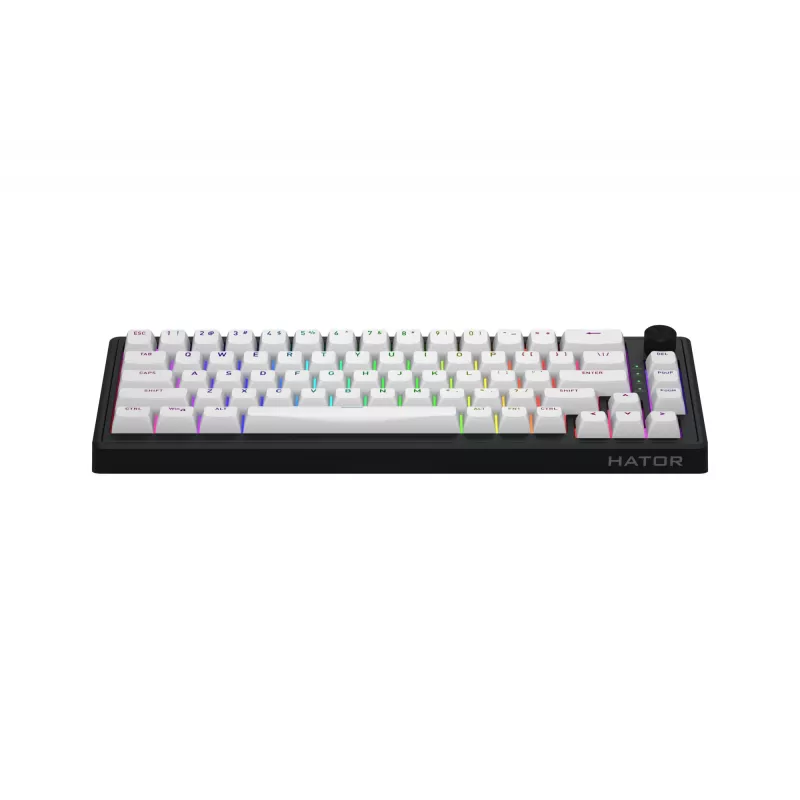 HATOR Skyfall 65 MAG ULTRA 8K Πληκτρολόγιο Gaming USB QWERTY US-Αγγλικά Μαύρο, Λευκό