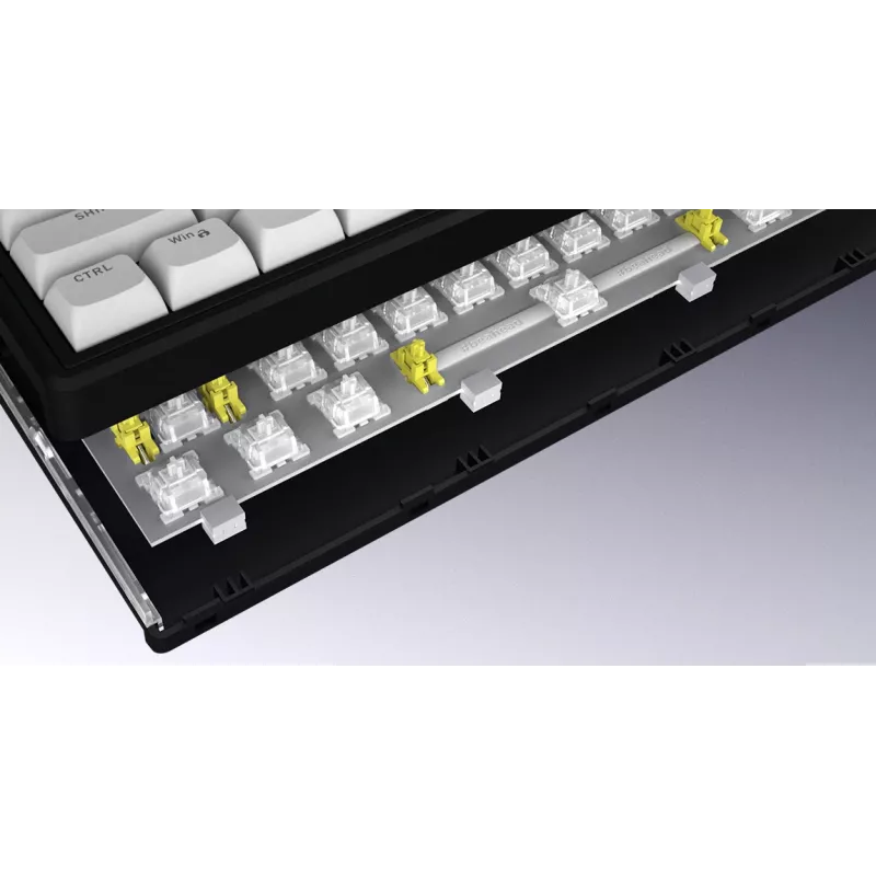 HATOR Skyfall 65 MAG ULTRA 8K Πληκτρολόγιο Gaming USB QWERTY US-Αγγλικά Μαύρο, Λευκό