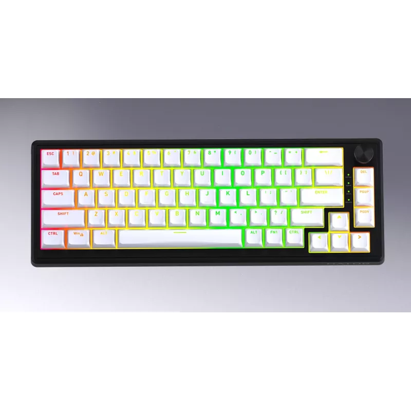 HATOR Skyfall 65 MAG ULTRA 8K Πληκτρολόγιο Gaming USB QWERTY US-Αγγλικά Μαύρο, Λευκό