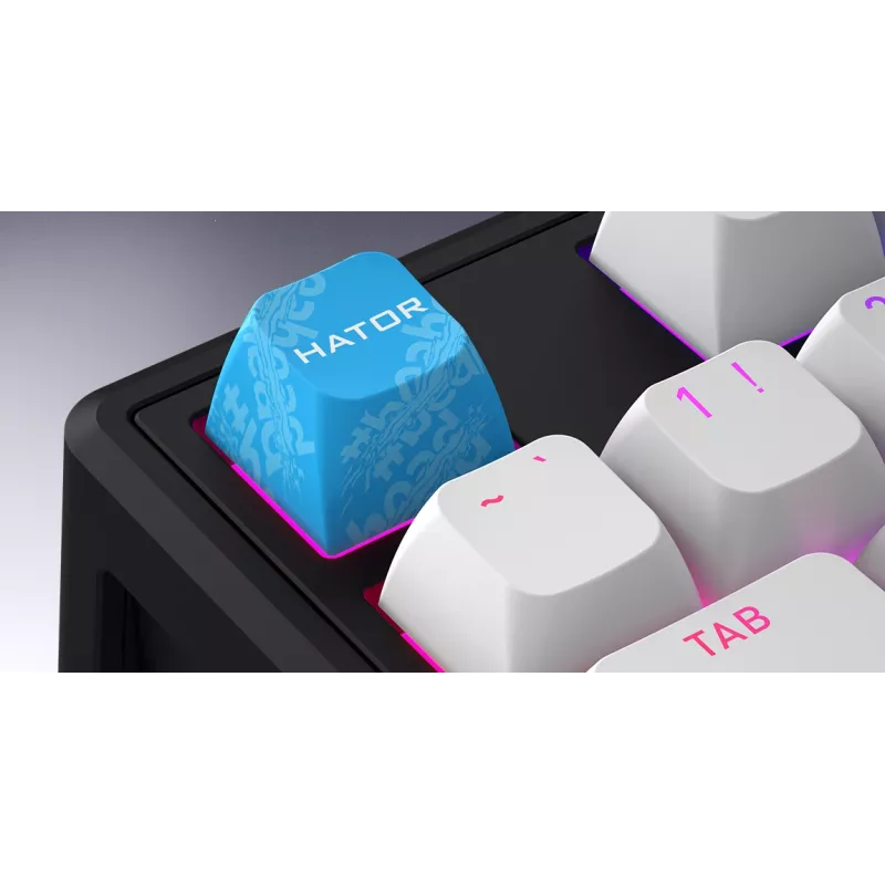 HATOR Skyfall 65 MAG ULTRA 8K Πληκτρολόγιο Gaming USB QWERTY US-Αγγλικά Μαύρο, Λευκό