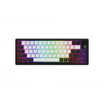 HATOR Skyfall 65 MAG ULTIMA 8K ασύρματο πληκτρολόγιο Gaming USB + RF Wireless + Bluetooth QWERTY US English μαύρο, λευκό