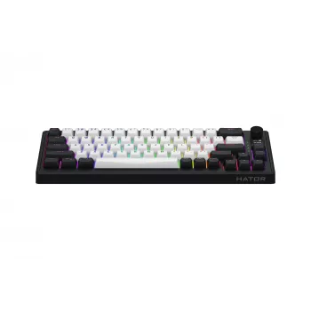 HATOR Skyfall 65 MAG ULTIMA 8K ασύρματο πληκτρολόγιο Gaming USB + RF Wireless + Bluetooth QWERTY US English μαύρο, λευκό