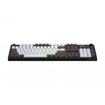 HATOR Skyfall Pro Wireless 100 πληκτρολόγιο Gaming USB + RF Wireless + Bluetooth QWERTY US English μαύρο, γκρι