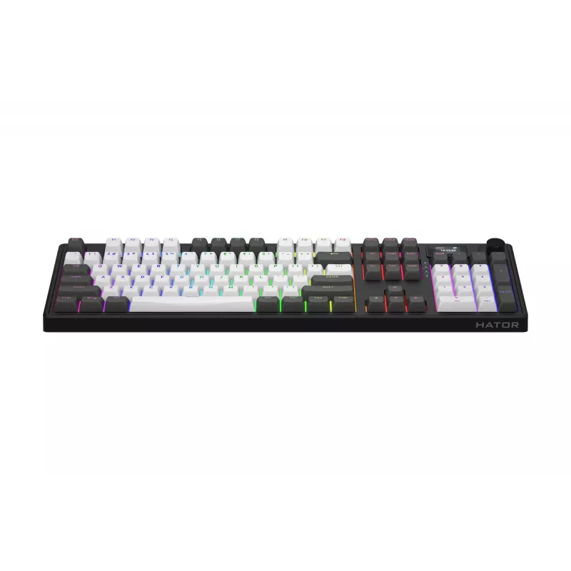 HATOR Skyfall Pro Wireless 100 πληκτρολόγιο Gaming USB + RF Wireless + Bluetooth QWERTY US English μαύρο, γκρι