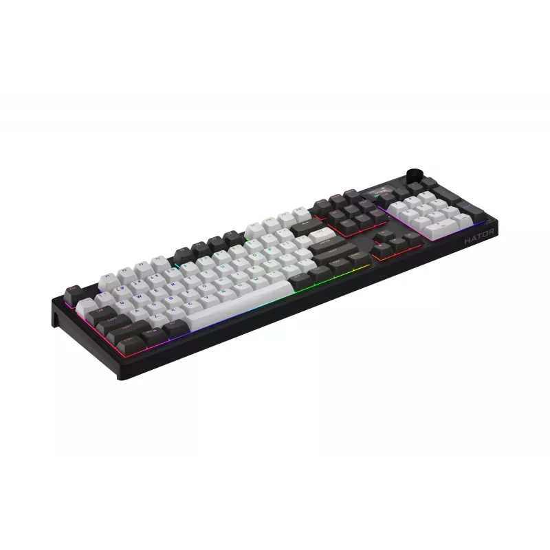 HATOR Skyfall Pro Wireless 100 πληκτρολόγιο Gaming USB + RF Wireless + Bluetooth QWERTY US English μαύρο, γκρι