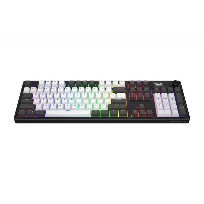 HATOR Skyfall Pro Wireless 100 πληκτρολόγιο Gaming USB + RF Wireless + Bluetooth QWERTY US English μαύρο, γκρι