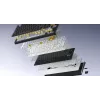 HATOR Skyfall Pro Wireless 100 πληκτρολόγιο Gaming USB + RF Wireless + Bluetooth QWERTY US English μαύρο, γκρι