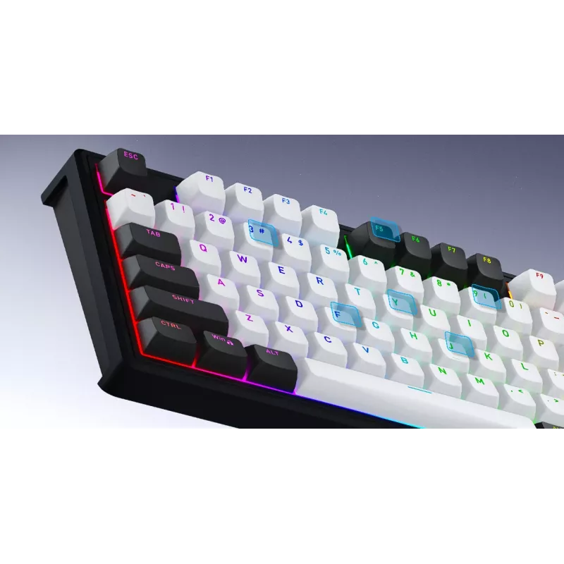 HATOR Skyfall Pro Wireless 100 πληκτρολόγιο Gaming USB + RF Wireless + Bluetooth QWERTY US English μαύρο, γκρι