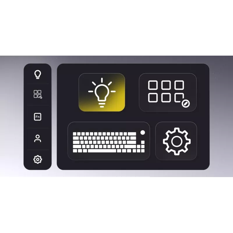 HATOR Skyfall Pro Wireless 100 πληκτρολόγιο Gaming USB + RF Wireless + Bluetooth QWERTY US English μαύρο, γκρι