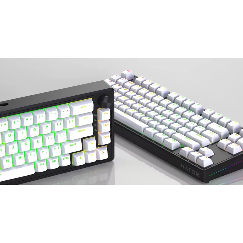 HATOR Skyfall 80 MAG ULTRA 8K πληκτρολόγιο Gaming USB QWERTY US-Αγγλικά μαύρο, λευκό