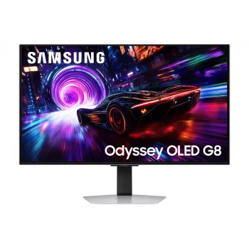 Samsung G81SF Οθόνη υπολογιστή 81,3 cm (32 ίντσες) 3840 x 2160 Pixel 4K Ultra HD OLED Ασημί