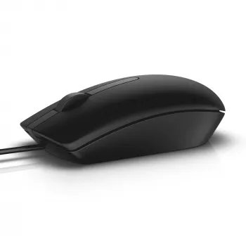 DELL Ενσύρματο ποντίκι – MS116 – Μαύρο – (RTL BOX), Αμφίχειρο, Οπτικό, USB Type-A, 1000 DPI, Μαύρο