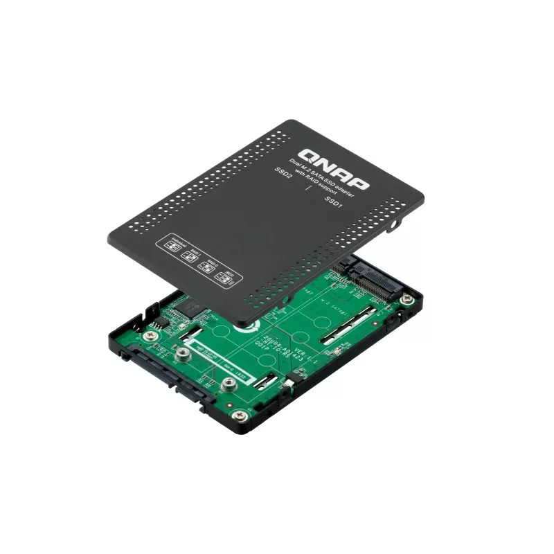 QNAP QDA-A2MAR Θήκη αποθήκευσης Θήκη SSD Μαύρο M.2
