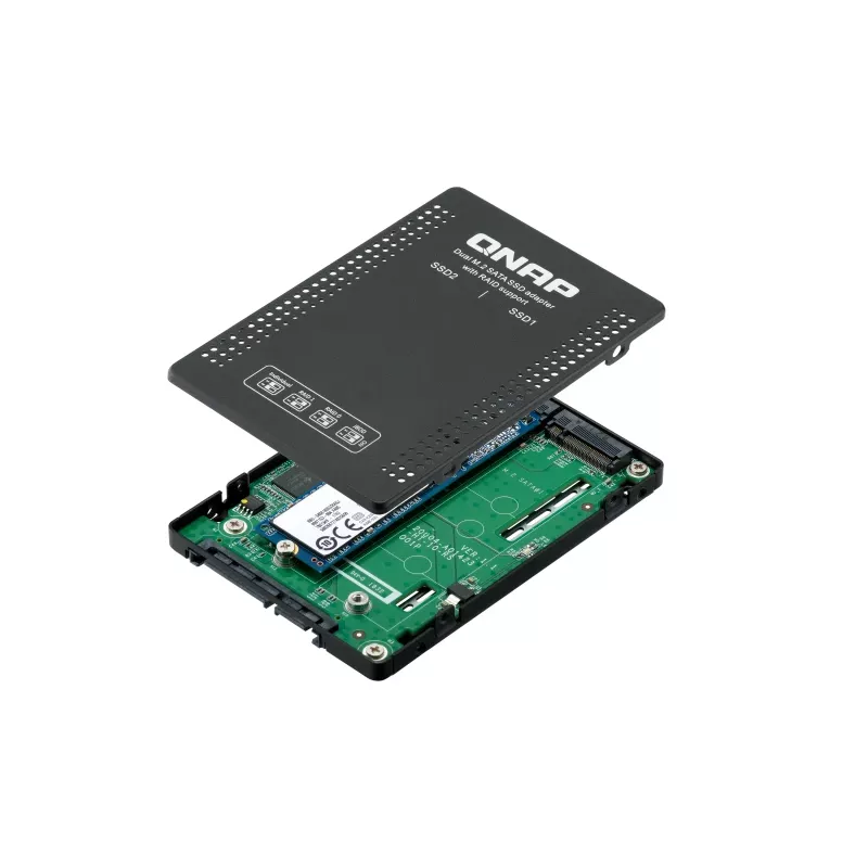 QNAP QDA-A2MAR Θήκη αποθήκευσης Θήκη SSD Μαύρο M.2