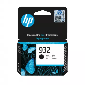 HP 932 Μαύρο Γνήσιο μελανοδοχείο, Μαύρο, 1 τεμ., 400 σελίδες