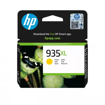 HP 935XL High Yield κίτρινο γνήσιο μελανοδοχείο, κίτρινο, 1 τεμ., 825 σελίδες