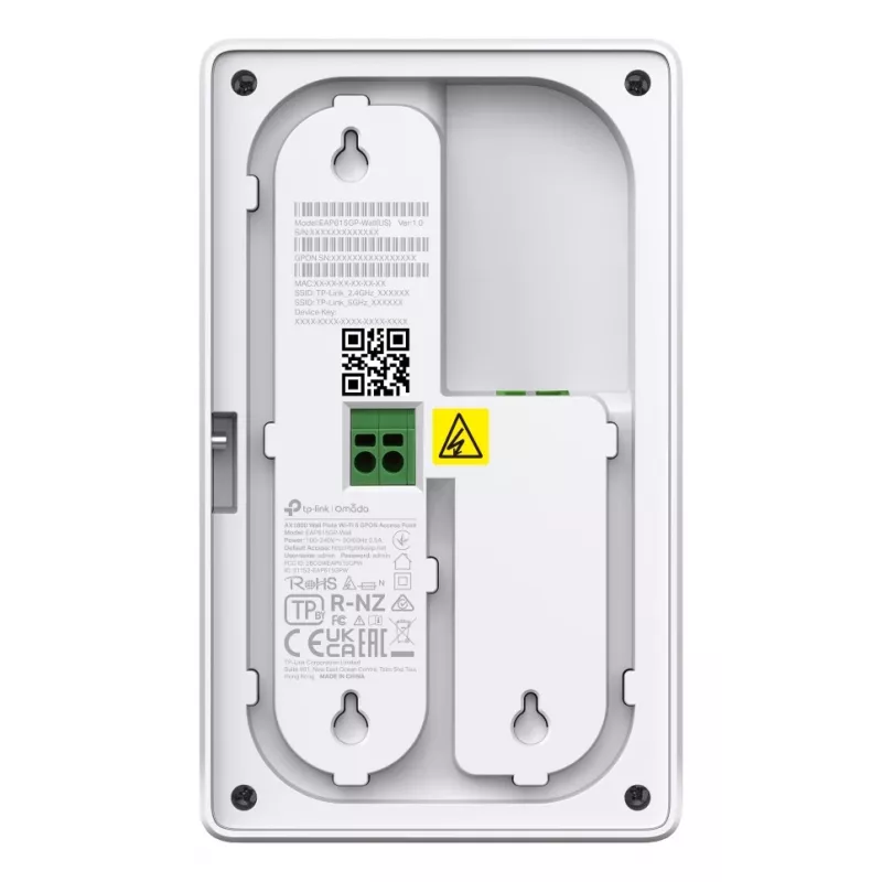 TP-Link Omada EAP625GP-WALL σημείο ασύρματης πρόσβασης 1201 Mbit/s λευκό Power over Ethernet (PoE)