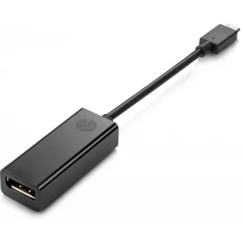 HP USB-C σε DP προσαρμογέας, 0,094 m, USB Type-C, DisplayPort, βύσμα αρσενικό, υποδοχή θηλυκή, ευθύ