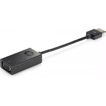 HP προσαρμογέας καλωδίου HDMI σε VGA, VGA (D-Sub), HDMI Type-A (Standard), βύσμα αρσενικό, υποδοχή θηλυκή, μαύρο, Κίνα