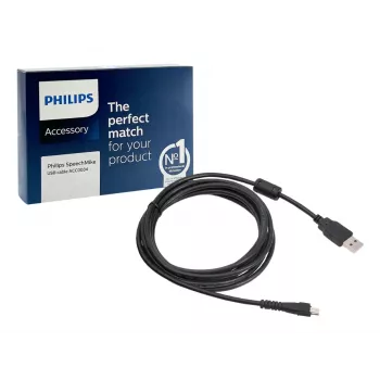 Philips 1 X για SpeechMike III καλώδιο USB 2,4 m USB A μαύρο
