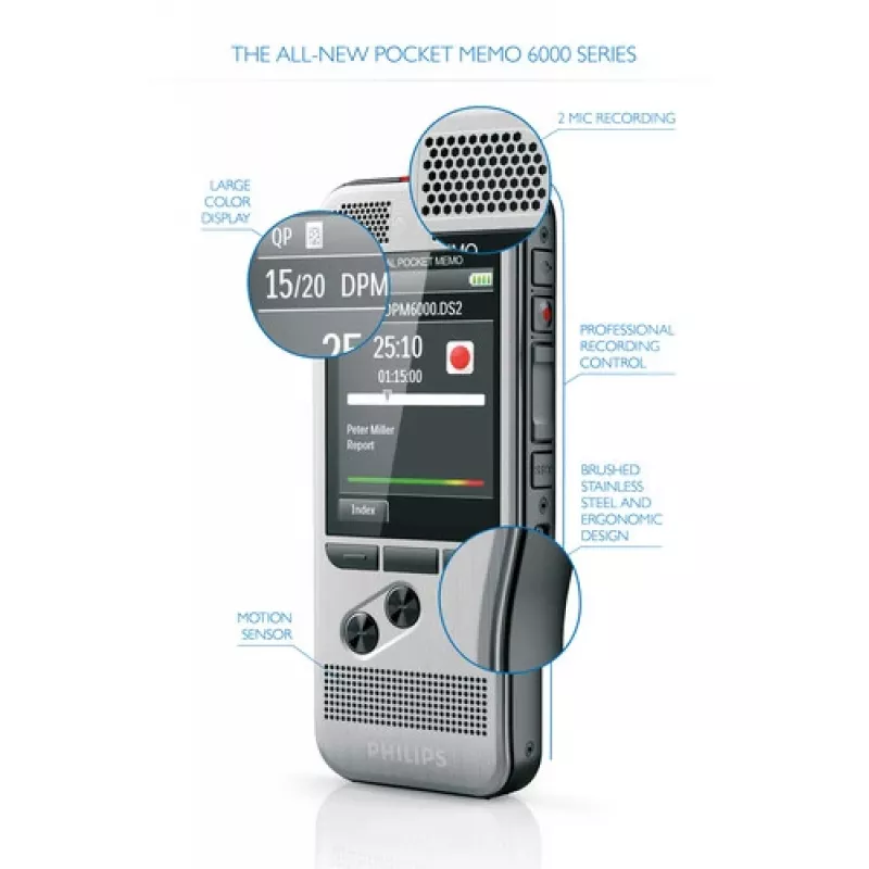 Philips DPM6000 κάρτα flash μαύρο, ασημί