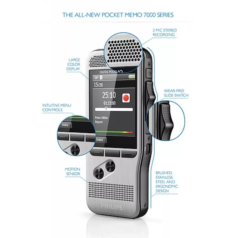 Philips DPM 7200 κάρτα flash ανοξείδωτο ατσάλι