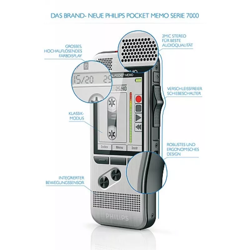 Philips DPM 7200 κάρτα flash ανοξείδωτο ατσάλι