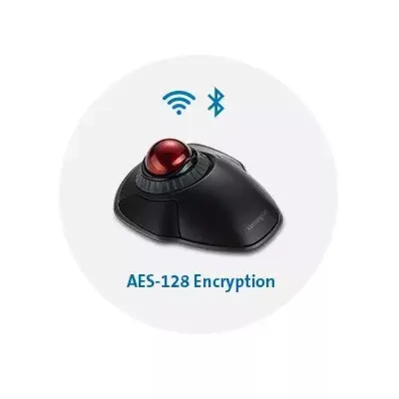 Kensington Orbit Ασύρματο Trackball με Δακτύλιο Κύλισης - Μαύρο
