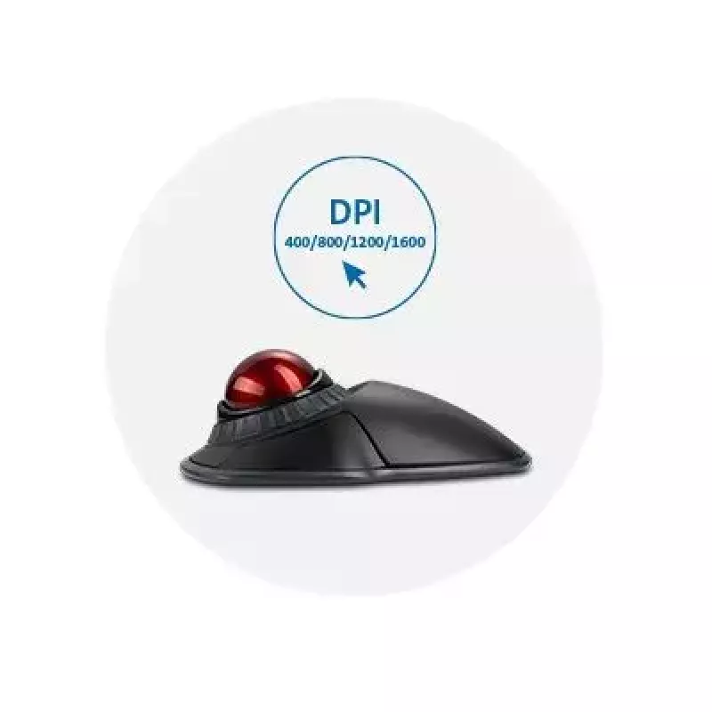 Kensington Orbit Ασύρματο Trackball με Δακτύλιο Κύλισης - Μαύρο