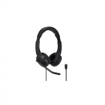 Kensington H1000 USB-C On-Ear Headset, ενσύρματο, Κλήσεις/Μουσική, 20 – 20000 Hz, 190 g, Headset, Μαύρο