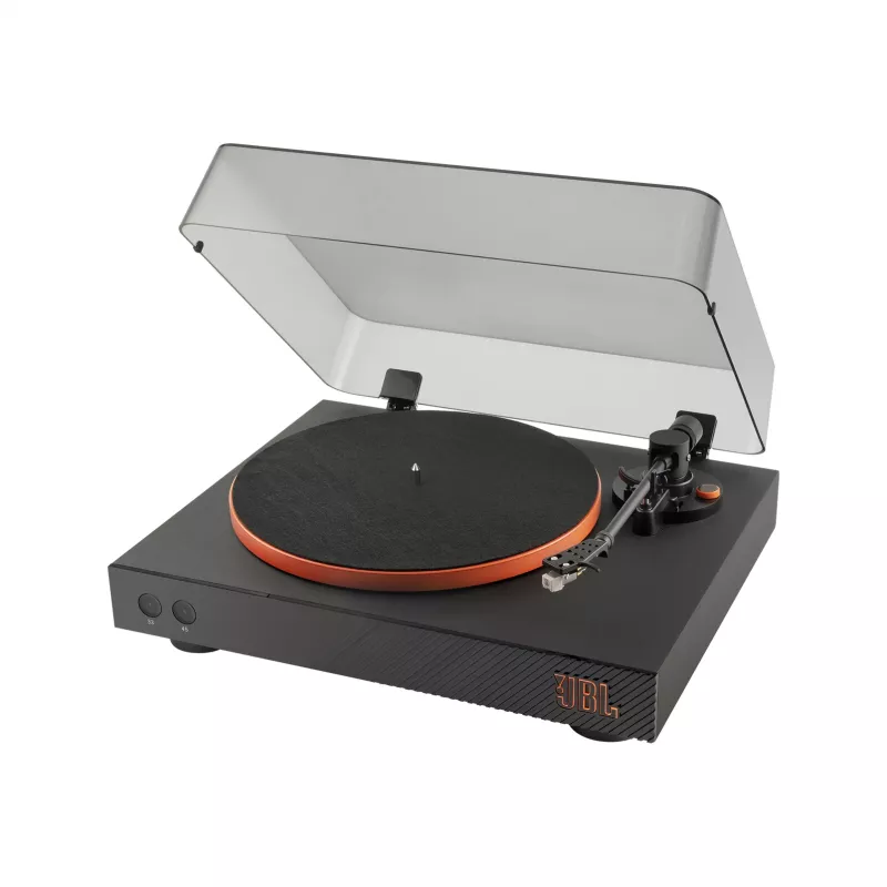 JBL Spinner BT πικάπ με ιμάντα μαύρο, πορτοκαλί
