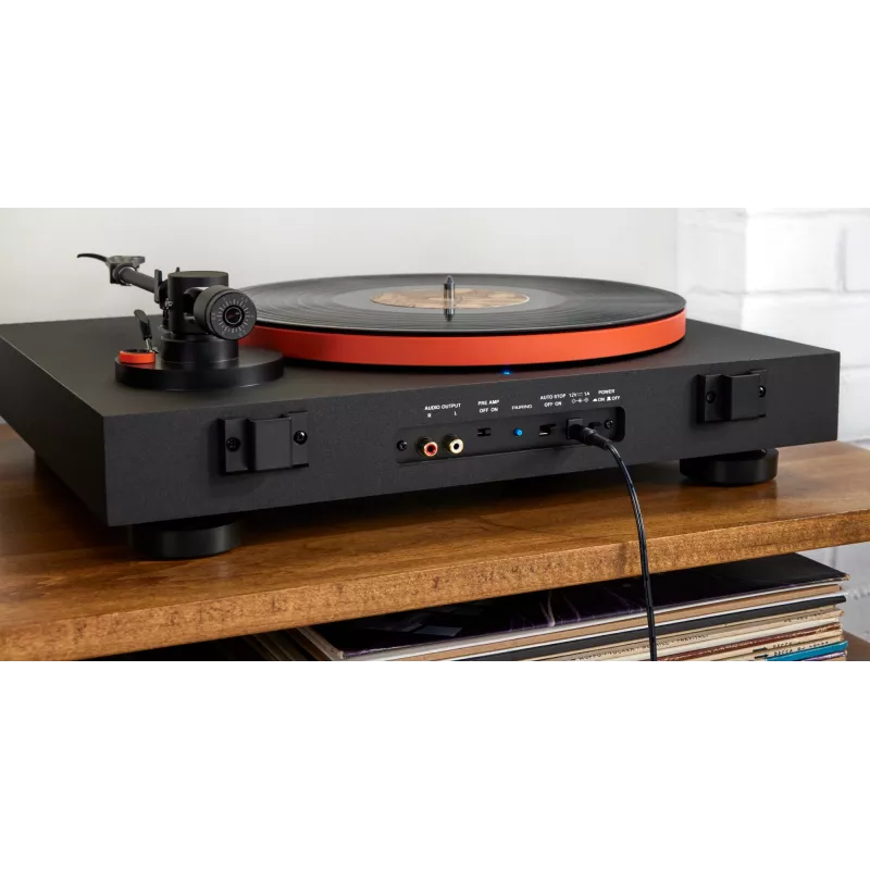 JBL Spinner BT πικάπ με ιμάντα μαύρο, πορτοκαλί