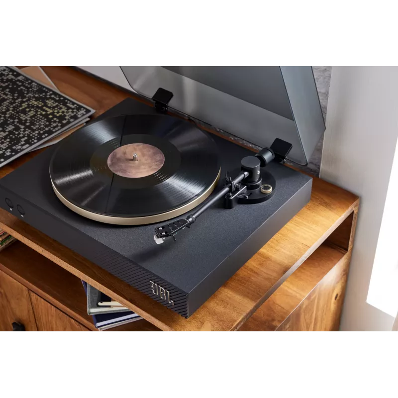 JBL Spinner BT πικάπ με ιμάντα μαύρο, χρυσό
