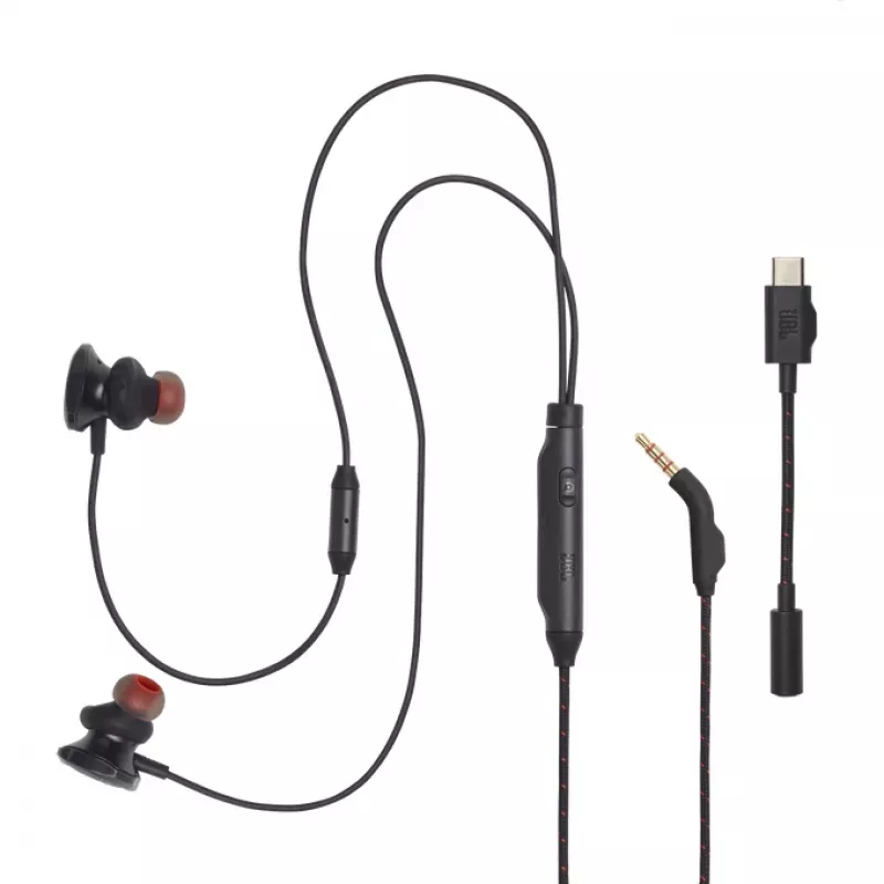JBL JBLQTUM50CBLK Ακουστικά Ενσύρματα In-Ear Gaming Μαύρο