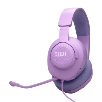 Ενσύρματα Over-Head Gaming Ακουστικά JBL Quantum 100M2 — περιωτικά, 20–20000 Hz, καλώδιο 1,2 m, μωβ