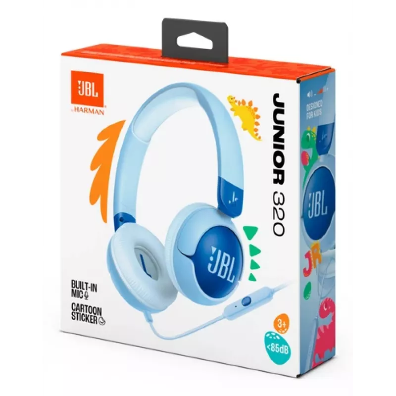 JBL Junior 320 Ακουστικά Ενσύρματα Headband Κλήσεις/Μουσική Μπλε