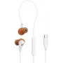 JBL Endurance Run 3C USB C Ακουστικά Ενσύρματα In-Ear Αθλητικά USB Type-C Καφέ, Λευκό