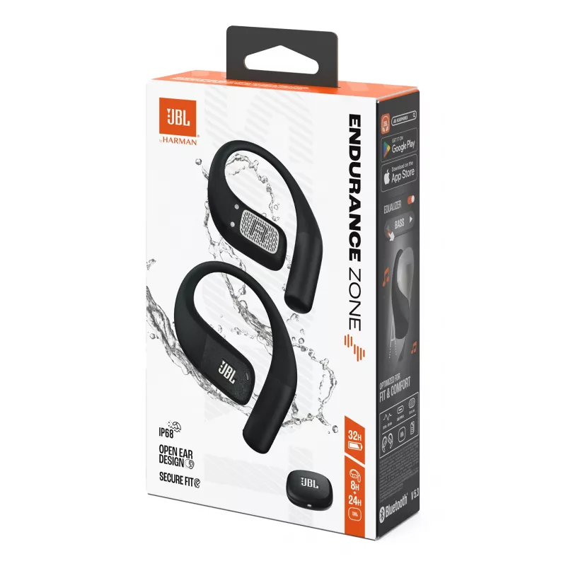 JBL Endurance Zone Ακουστικά Ασύρματα Ear-hook, Open-ear Αθλητικά Bluetooth Μαύρο, Γκρι