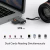 Αναγνώστης καρτών TP‑LINK UA430D USB 3.1 — Υποστήριξη MicroSD/SD, 200 Mbit/s, Μαύρο, 75×22,9×9,3 mm