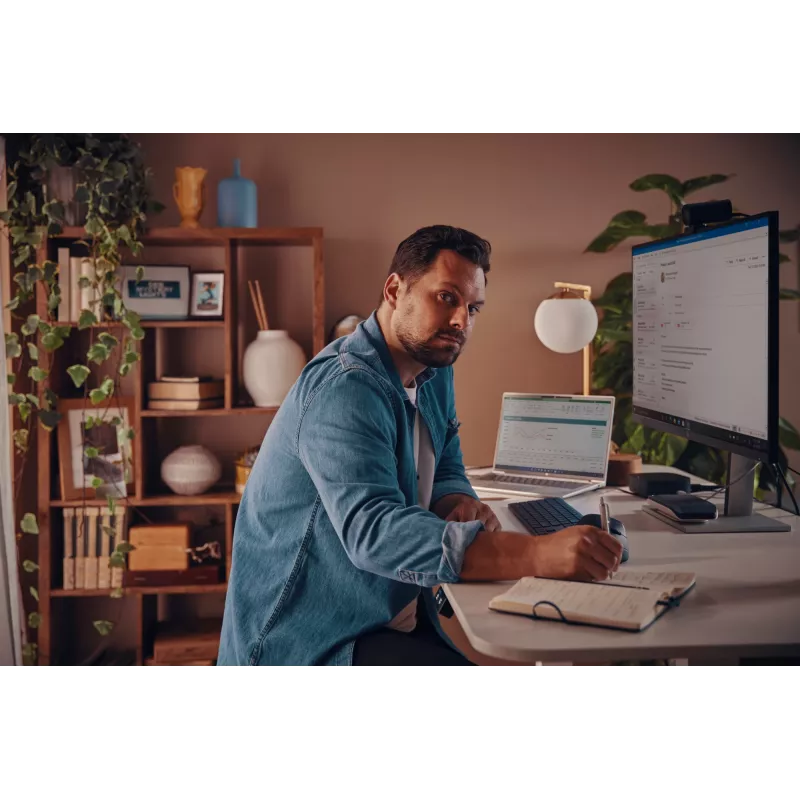 HP 975 Dual-Mode Wireless Πληκτρολόγιο Full-Size Ασύρματο RF Bluetooth Μαύρο
