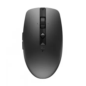 HP 715 Επαναφορτιζόμενο Ποντίκι Multi-Device, αμφίχειρο, RF Wireless + Bluetooth, 3000 DPI, Μαύρο