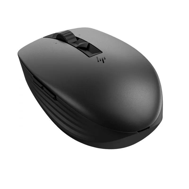 HP 715 Επαναφορτιζόμενο Ποντίκι Multi-Device, αμφίχειρο, RF Wireless + Bluetooth, 3000 DPI, Μαύρο