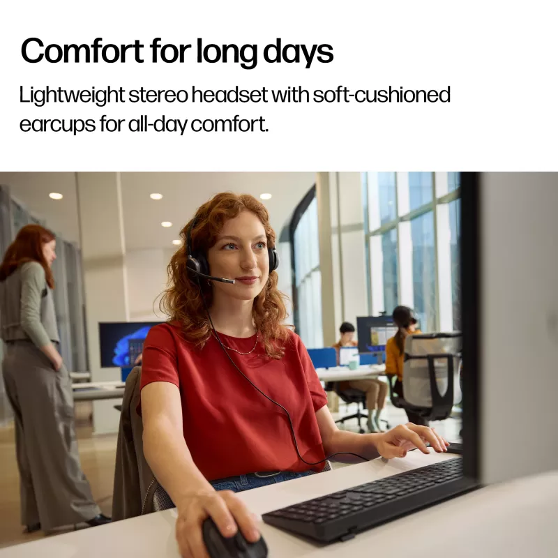 Ενσύρματο Στερεοφωνικό Headset HP POLY Mission 625 με USB (C01C6AA)