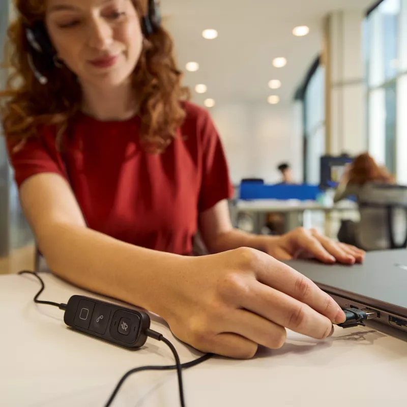 Ενσύρματο Στερεοφωνικό Headset HP POLY Mission 625 με USB (C01C6AA)